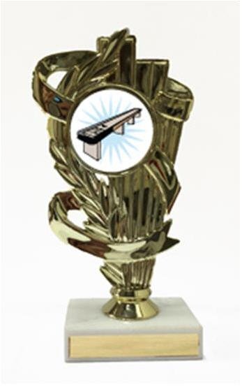 Table Shuffleboard Trophy