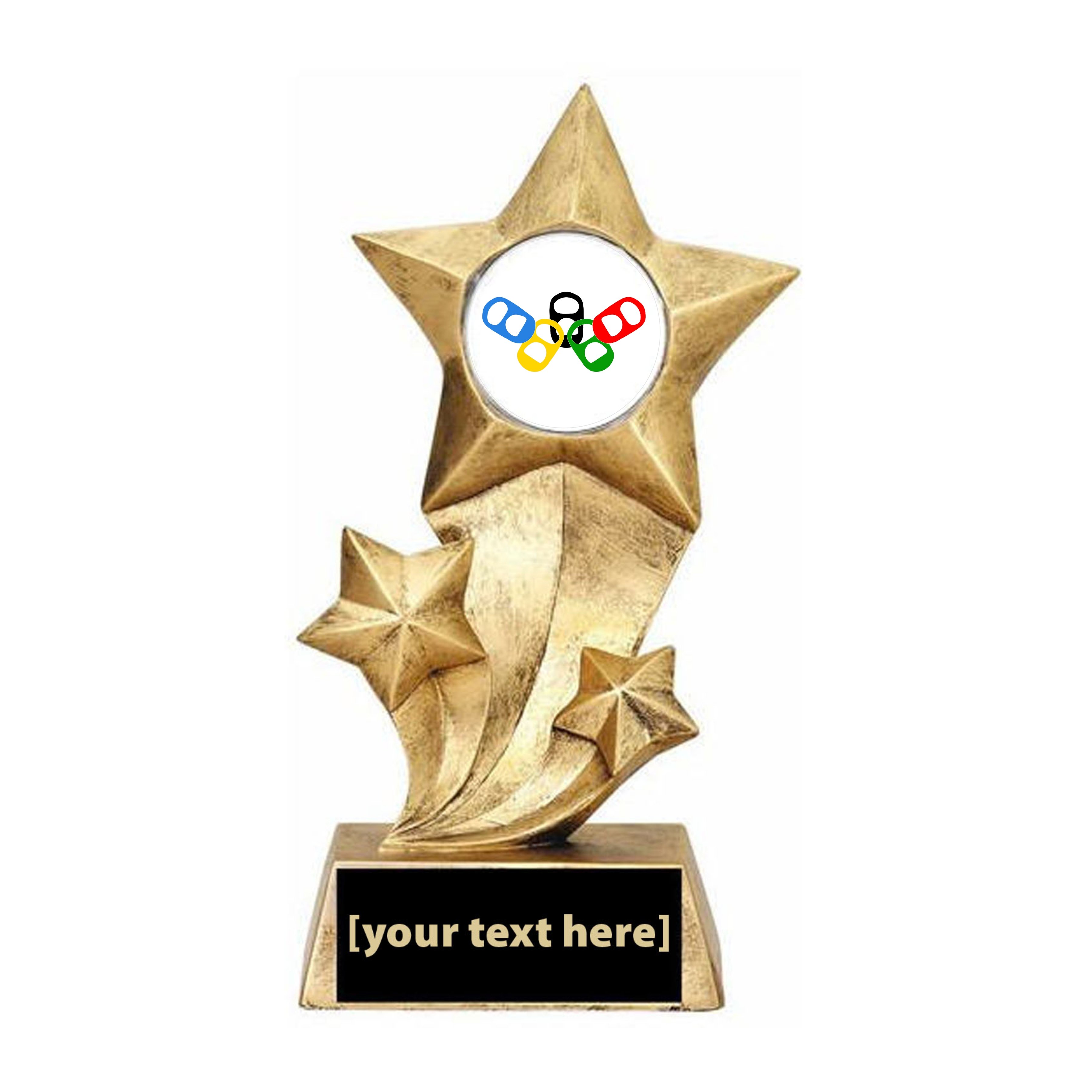 Resin Stars Beer Olympics Trophy