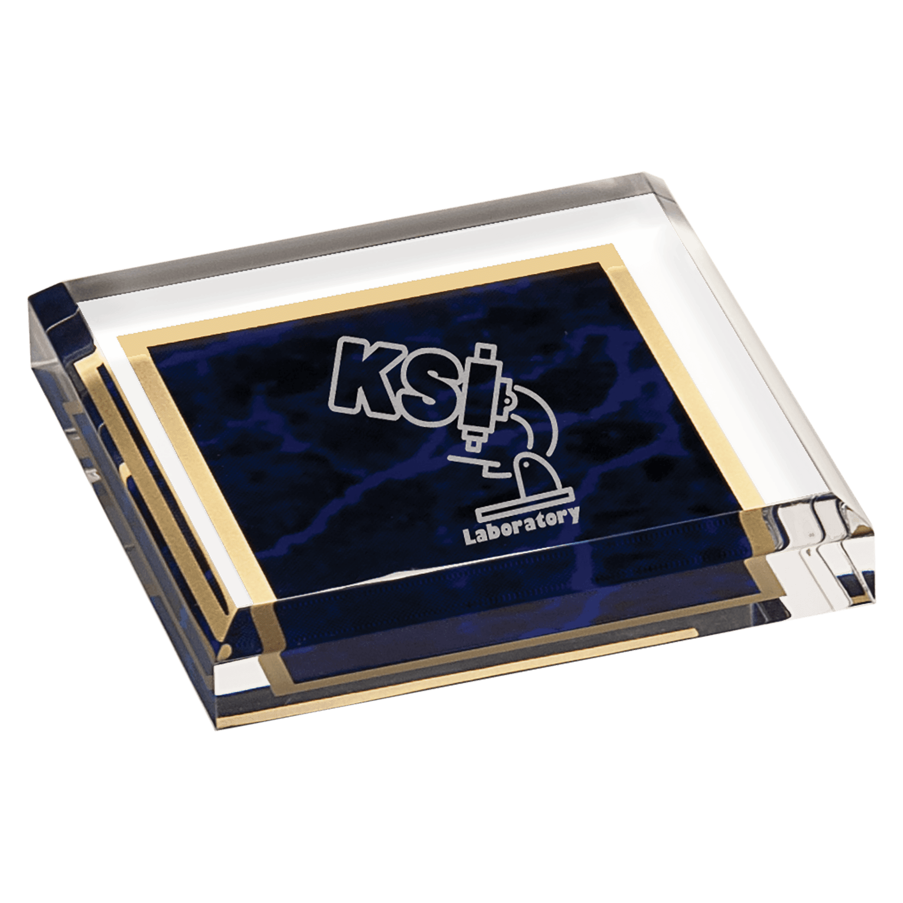 Purple Marble Acrylic Paperweight