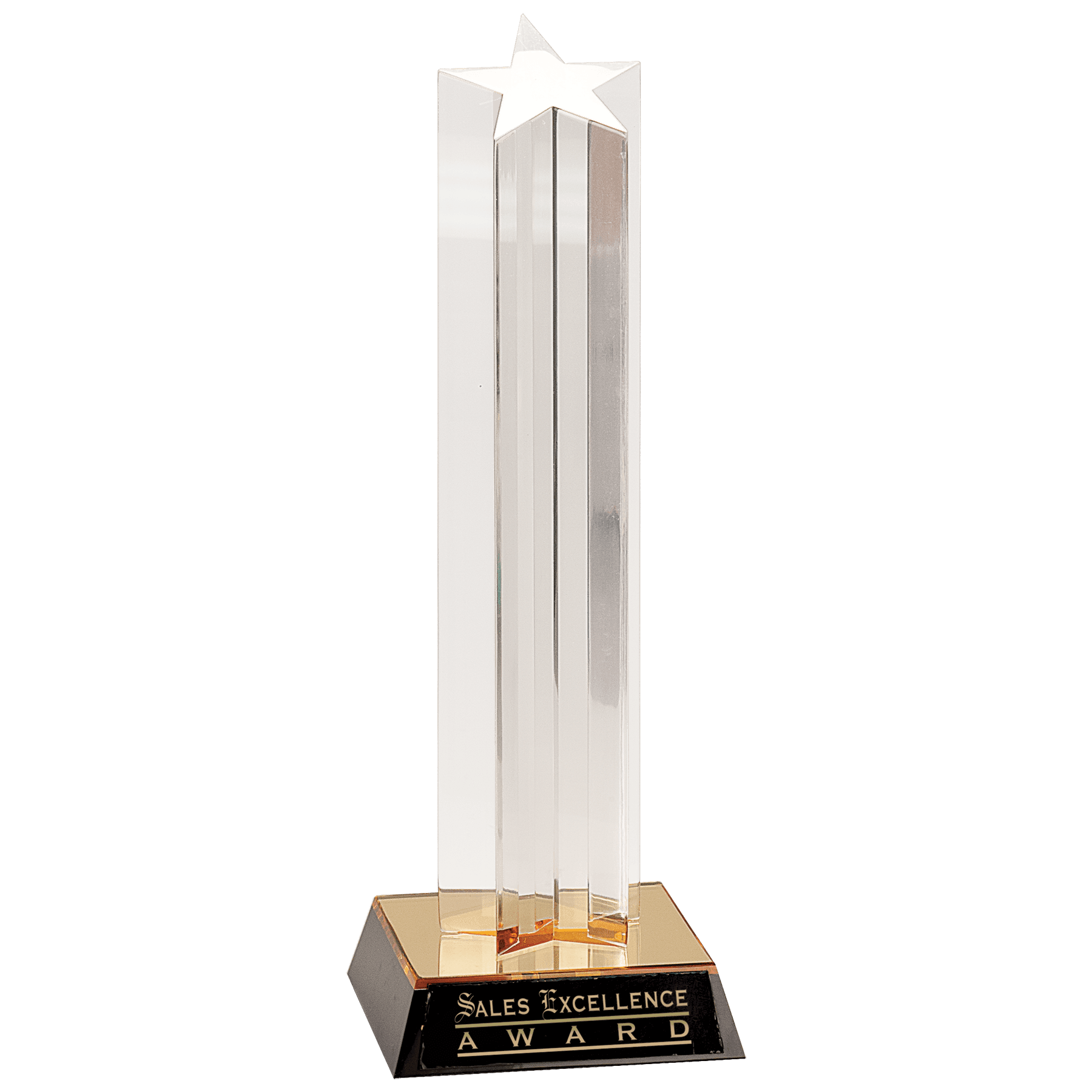 Acrylic Mirrored Star Award