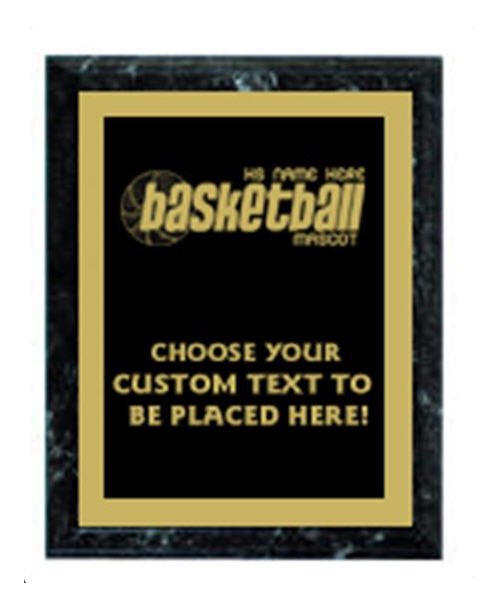 Basketball Black Marble Plaque