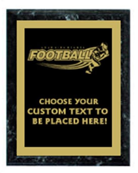 Football Black Marble Plaque