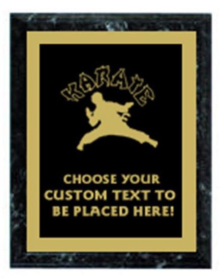 Karate Black Marble Plaque