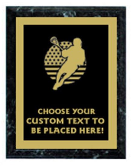 Lacrosse Black Marble Plaque