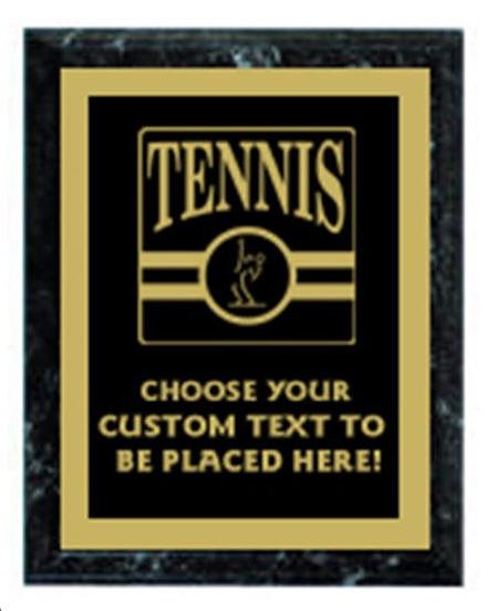 Tennis Black Marble Plaque