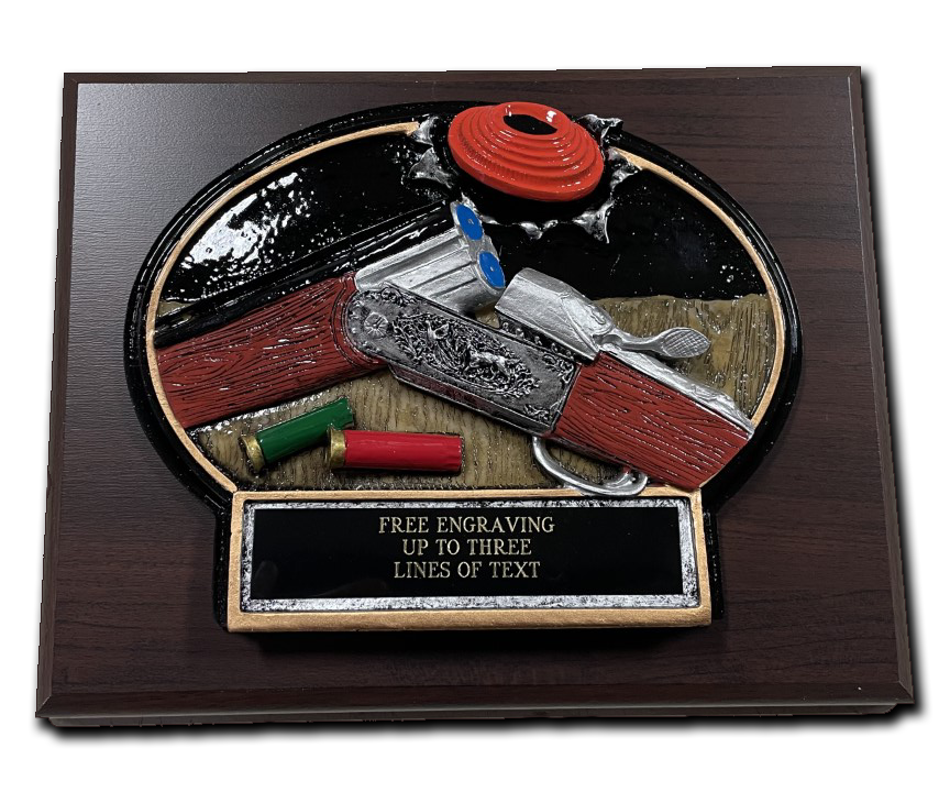 Sporting Clay Loading Gun Resin Plaque Award-BTX766P