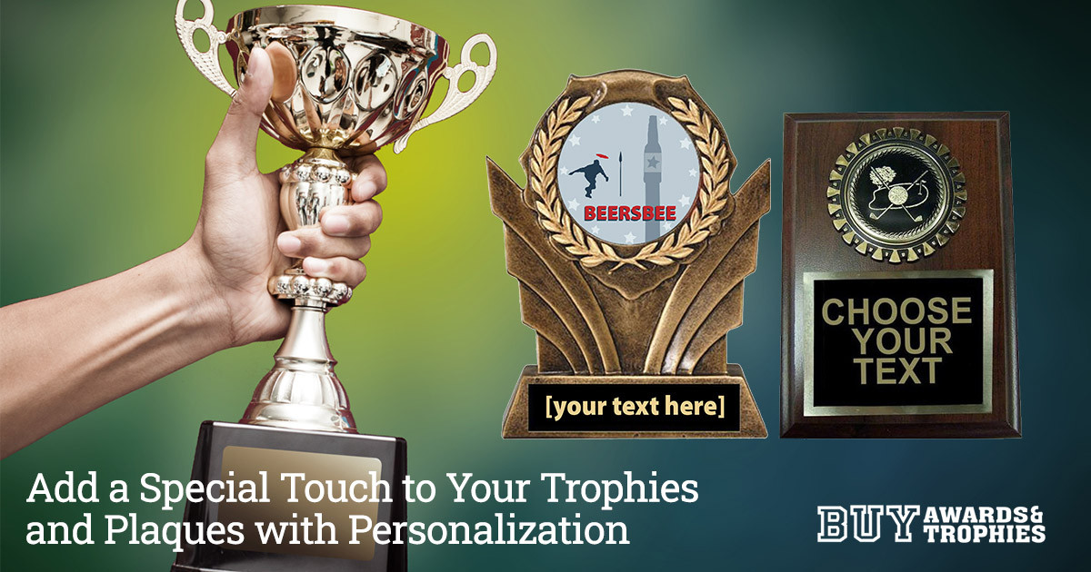Add a Special Touch to Your Trophies and Plaques with Personalization