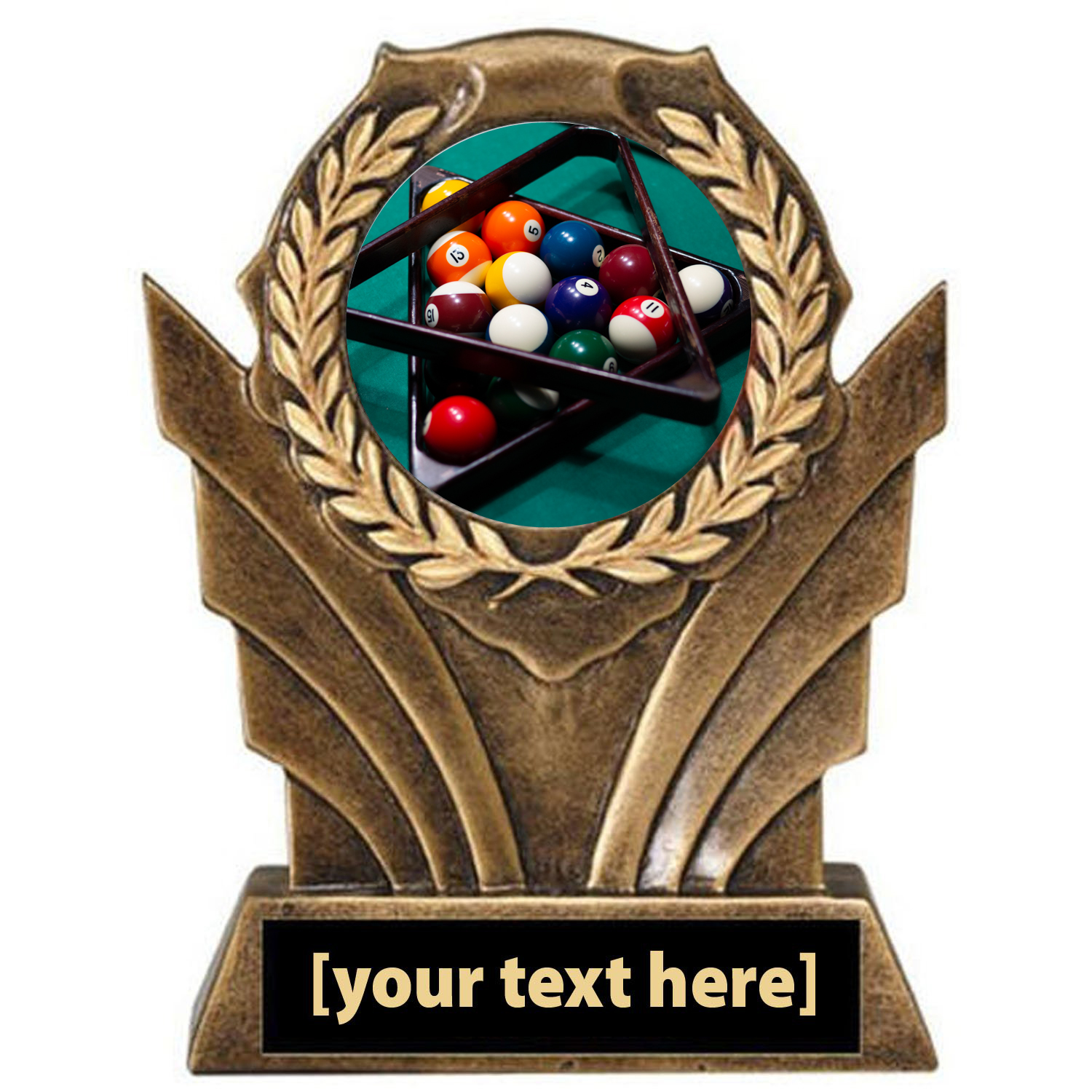Billiards Victory Resin Trophy