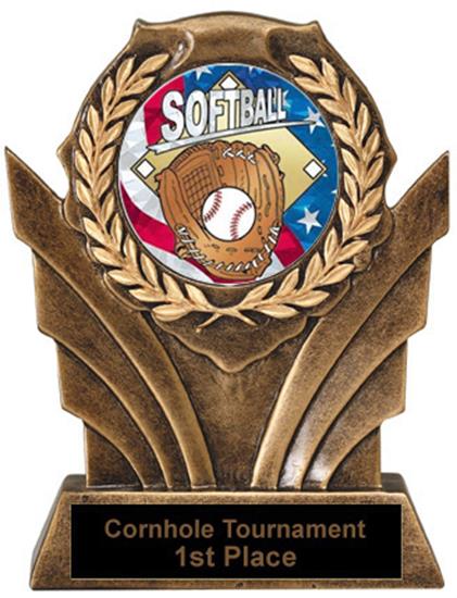 Softball Victory Resin Trophy