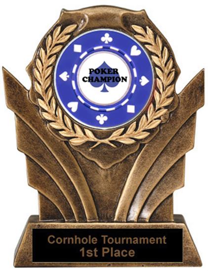 Poker Victory Resin Trophy