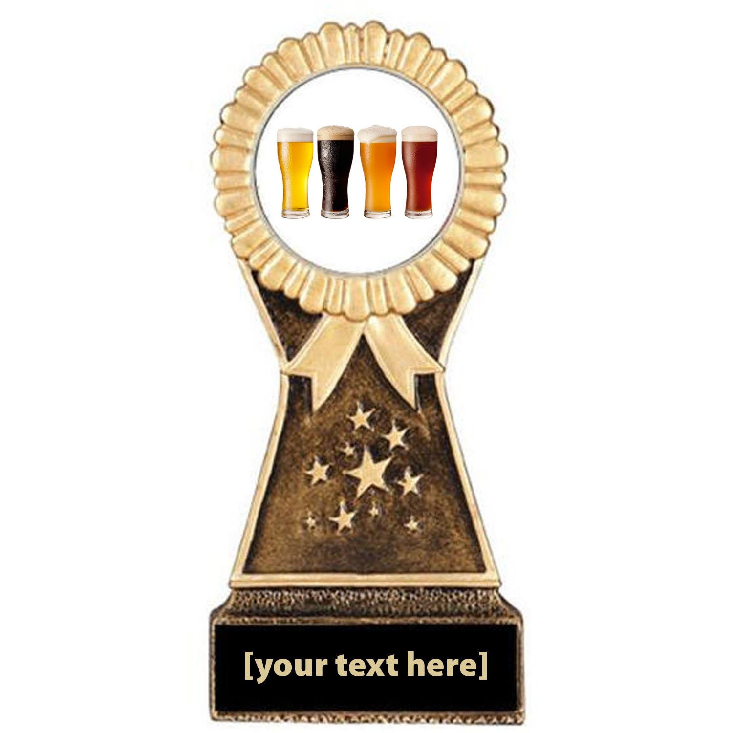 Beer Tasting Resin Stand Trophy