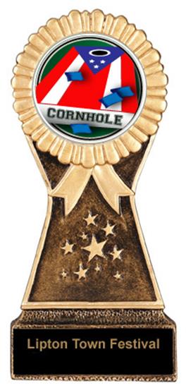 Cornhole Resin Stand Trophy