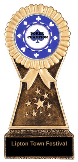 Poker Resin Stand Trophy