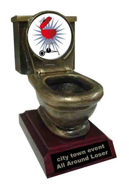 Barbecue Cook Off Resin Toilet Trophy