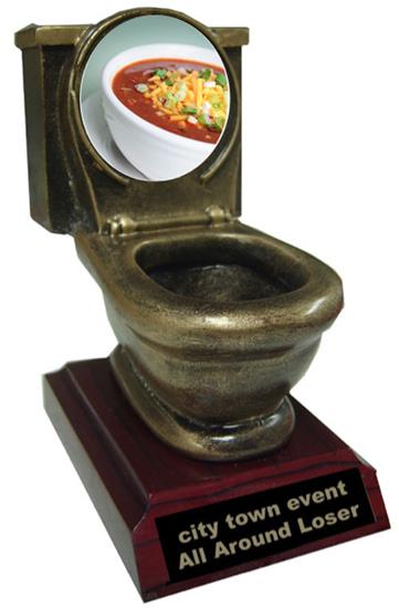 Resin Chili Bowl Cook Off Toilet Trophy