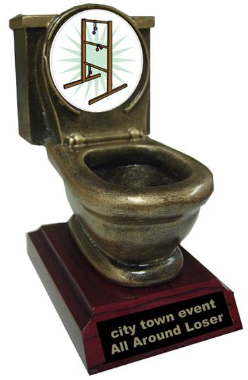 Resin Ladder-golf Toilet Trophy