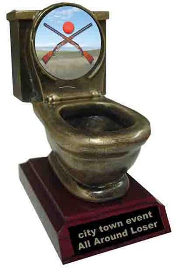 Sporting Clays Toilet Trophy