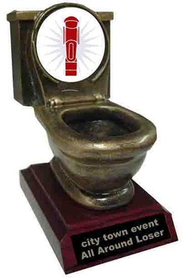 Foos Ball Toilet Trophy