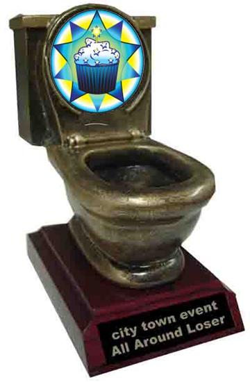 Cupcake Toilet Trophy