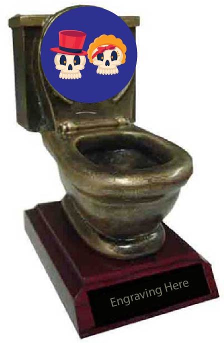Best Couples Costume Toilet Trophy