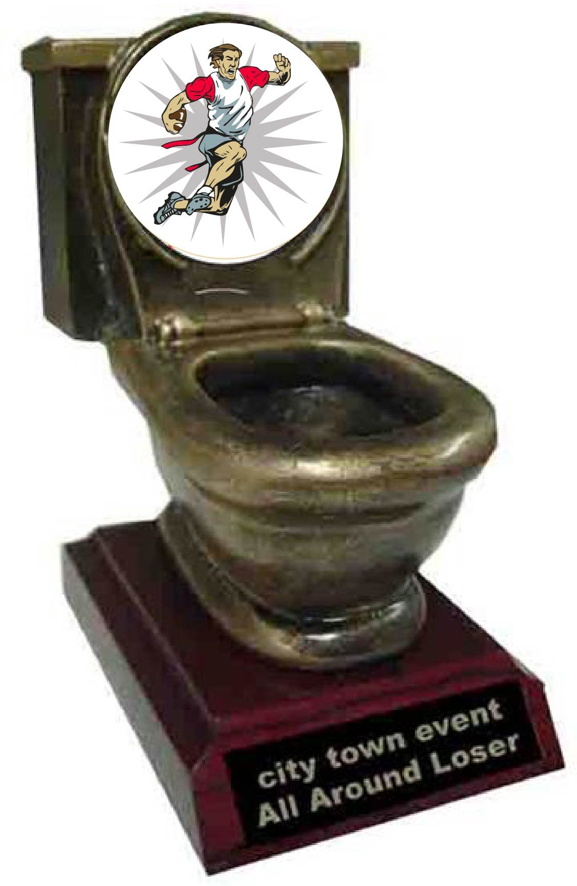 Flag Football Toilet Trophy