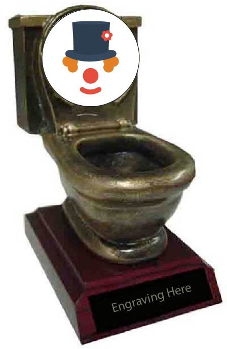 Funniest Costume Toilet Trophy
