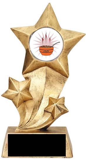 Resin Stars Chili Cook Off Trophy