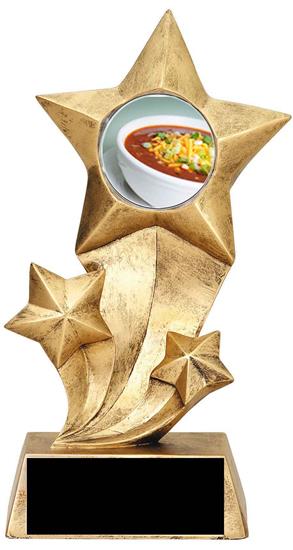 Chili Bowl Cook Off Resin Stars Trophy