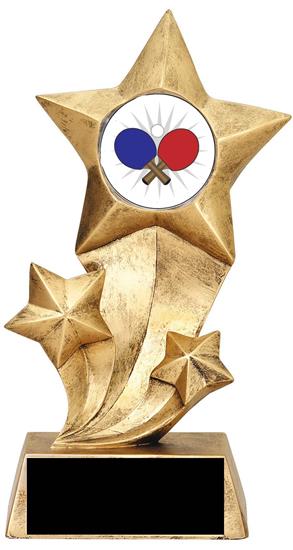 Ping Pong Resin Stars Trophy
