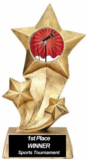 Resin Stars Karaoke Trophy