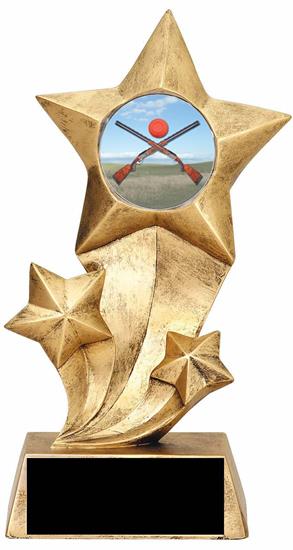Sporting Clays Resin Stars Trophy