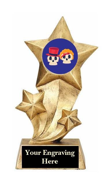 Best Couples Halloween Costume Rising Star Trophy