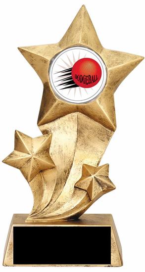 Resin Stars Dodgeball Trophy
