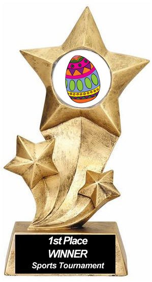 Resin Stars Easter Trophy