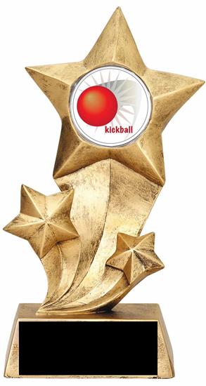 Resin Stars Kickball Trophy