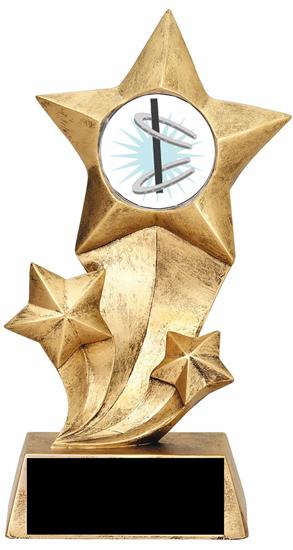 Resin Stars Horseshoe Trophy