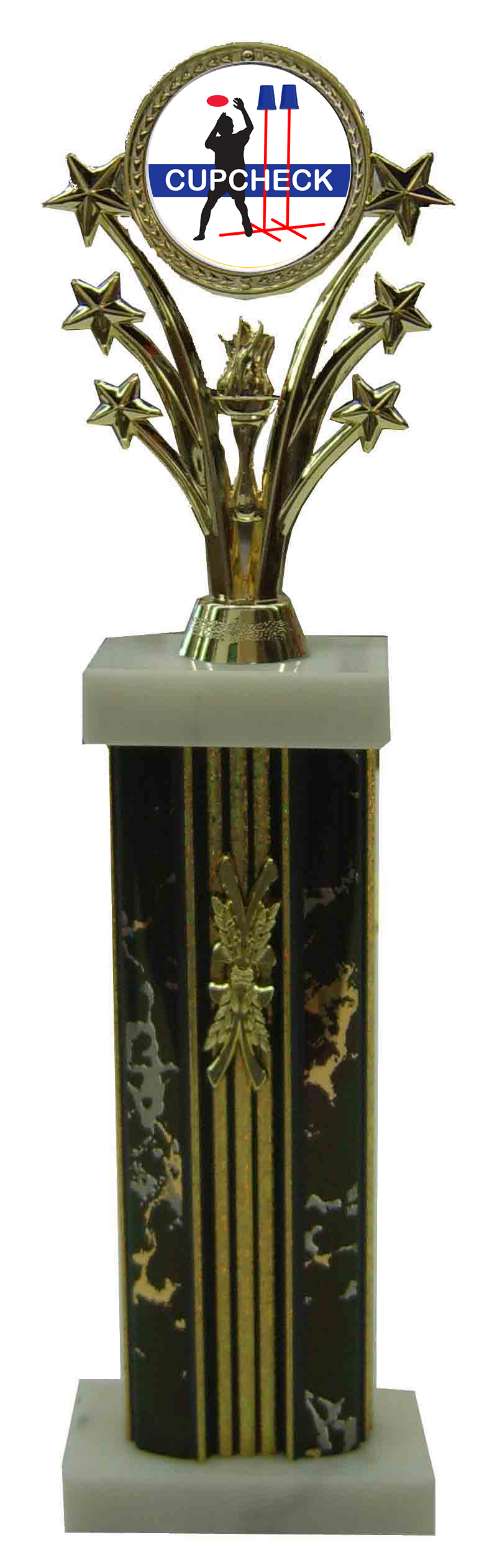 Cupcheck Column Trophy