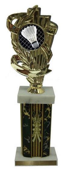 Badminton Large Column Trophies