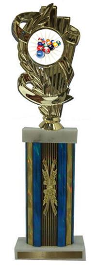 Billiard 2 Large Column Trophies