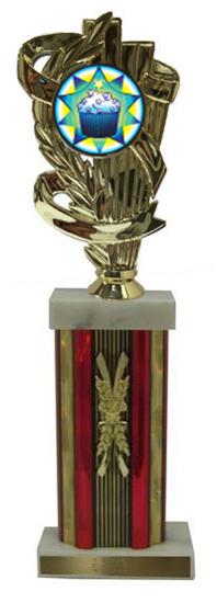 Cupcake Large Column Trophies