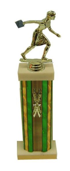 Female Column Cornhole Trophies