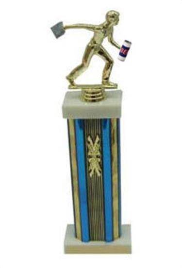 Male Column Cornhole Drinking Trophies