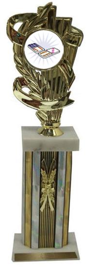 Large Column Domino Trophies
