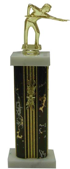 Billiards Column Trophy