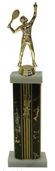 Tennis Male Serving Column Trophy
