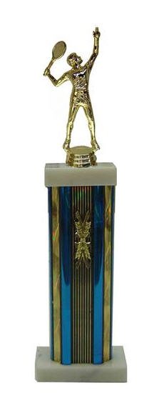 Tennis Male Serving Column Trophy