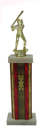 Female Softball Column Trophy