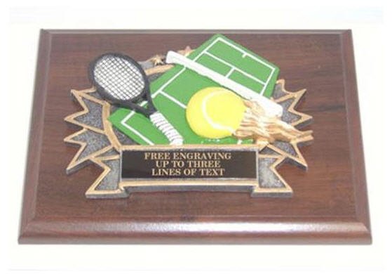 Tennis Resin Plaque
