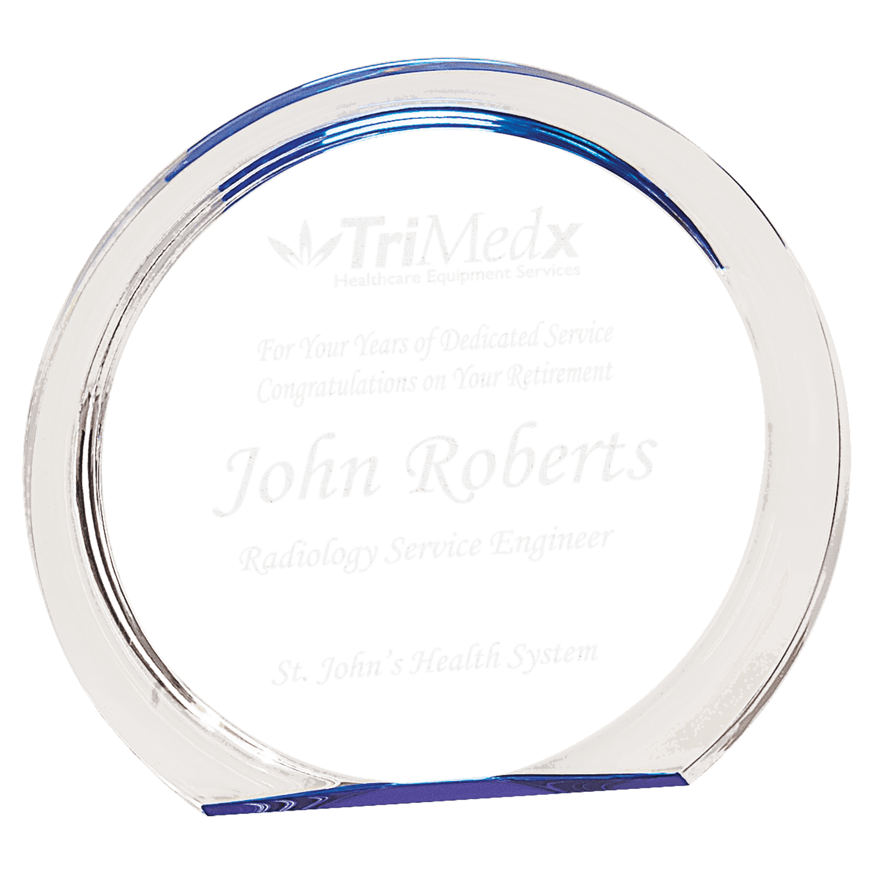 Round Halo Acrylic Award