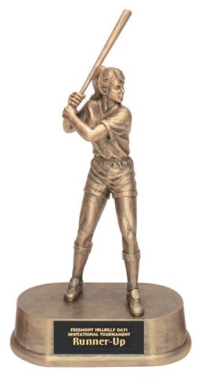 Softball Resin Trophy